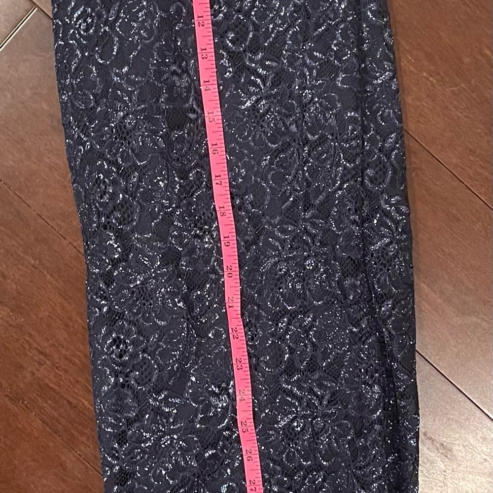 J CREW Navy Blue Floral Lace Pants NWT 4 - Picture 5 of 9